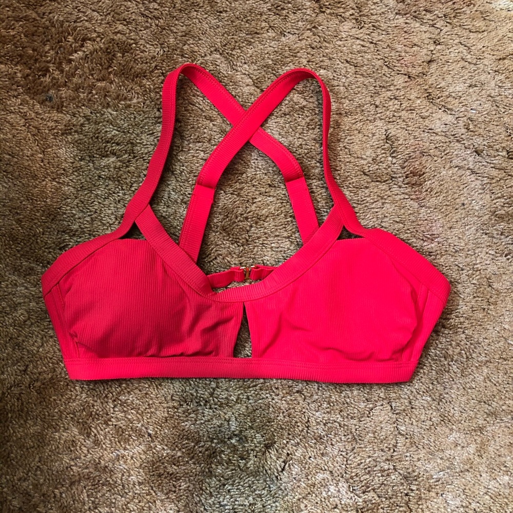 Target Xhilaration Red Swim Top